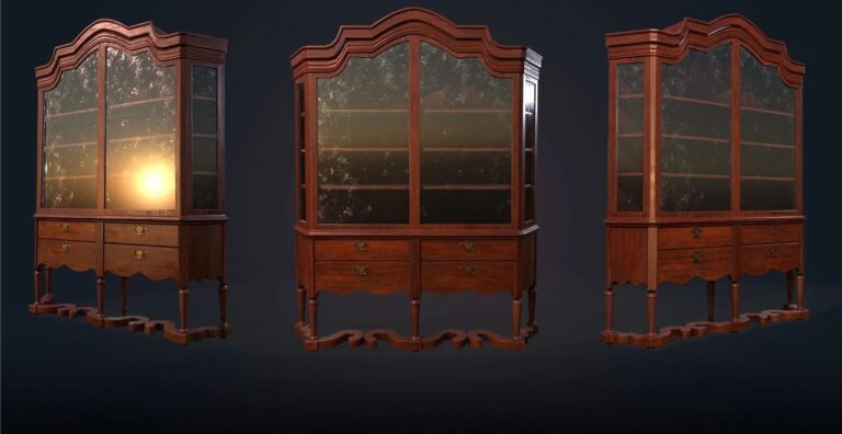 1-Glass-Wooden-Cabinet-Free-3D-Model-ArtGare-Artgare