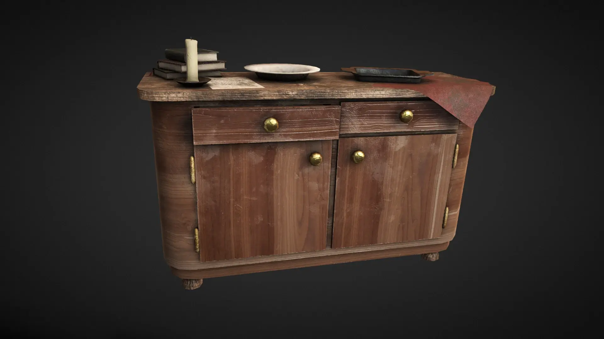 2 Commode Free 3D Model