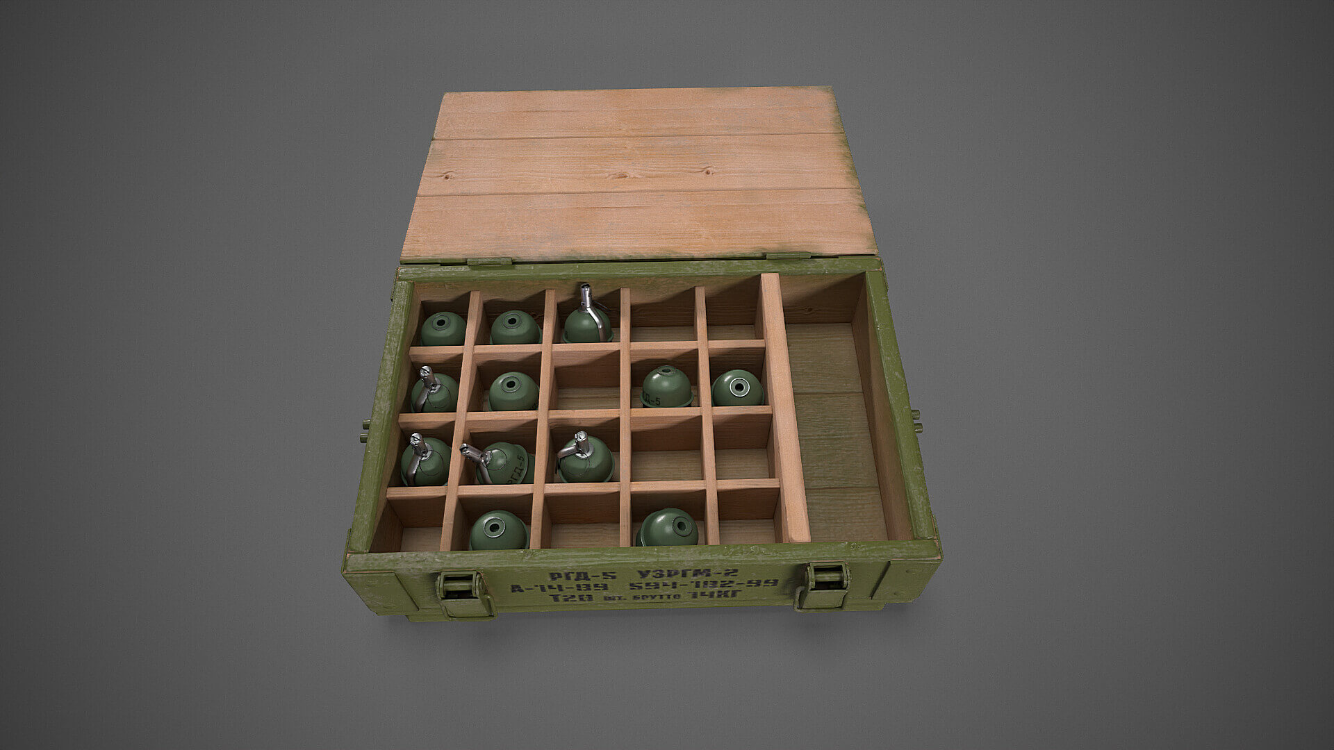 Grenade Military Crate Box 03