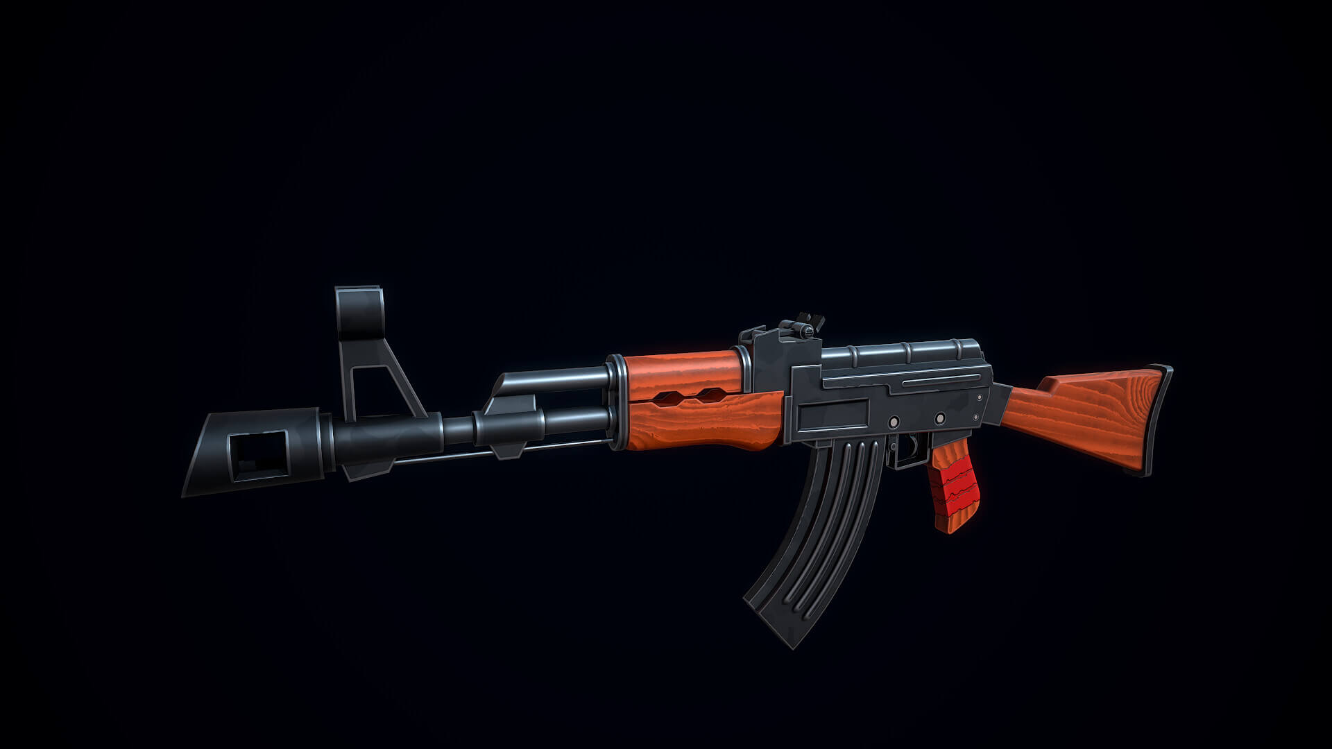 Stylized AK 47 02