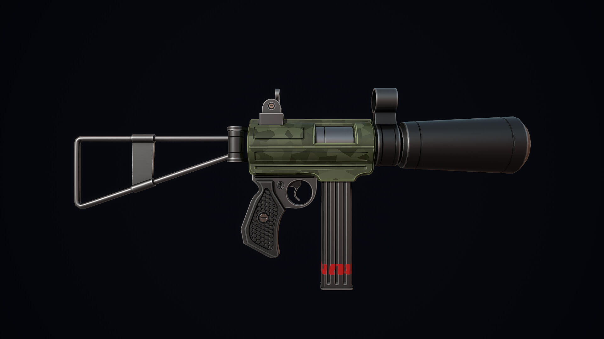 Stylized Carbine Gun 02