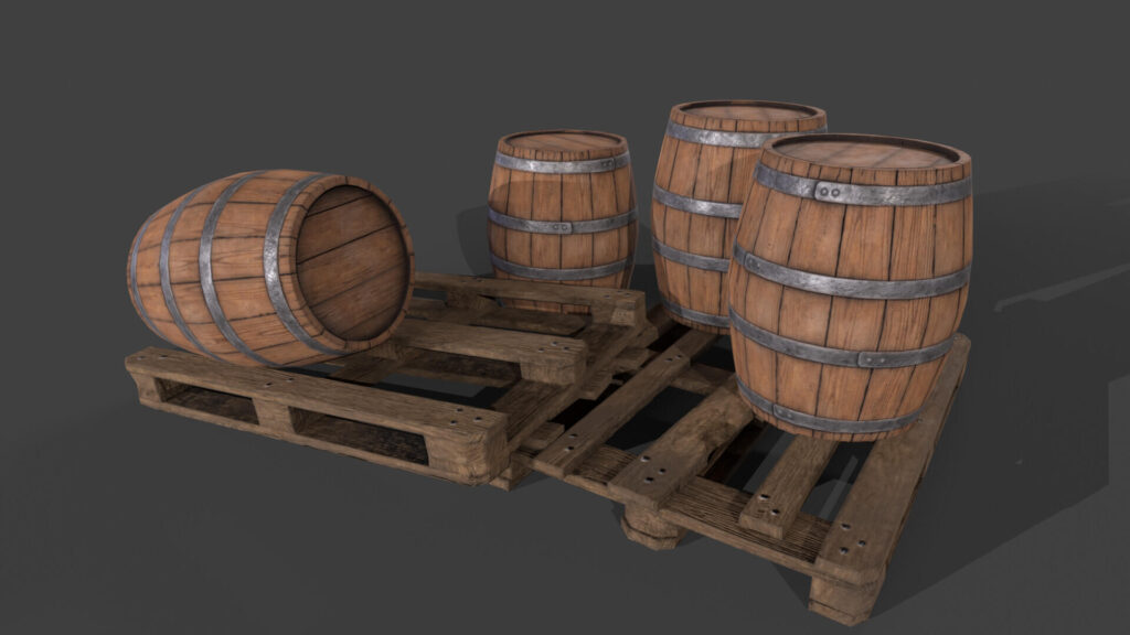 Wooden Barrel 01 1