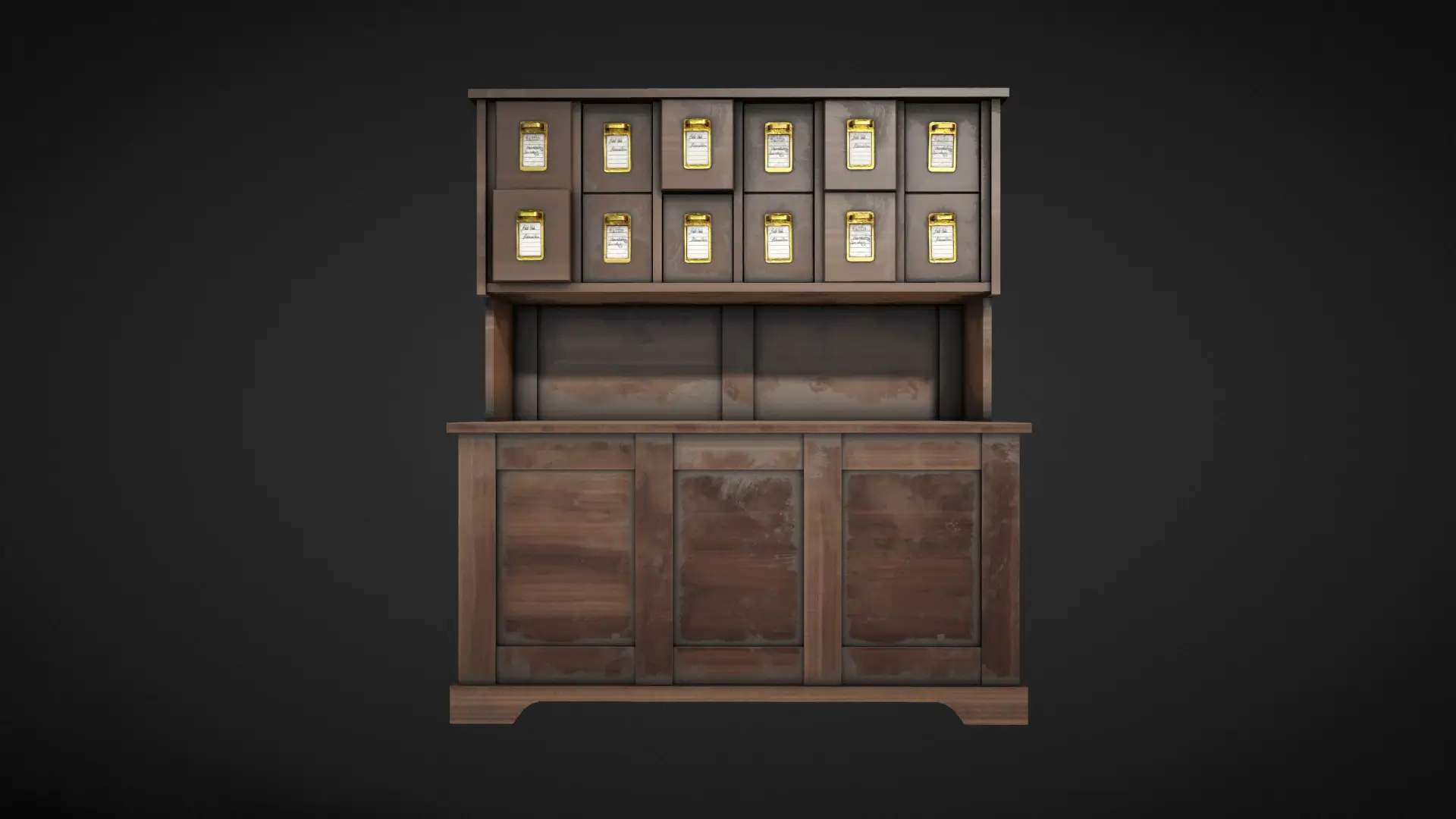 Wooden Cabinet 03 Free 3D Model