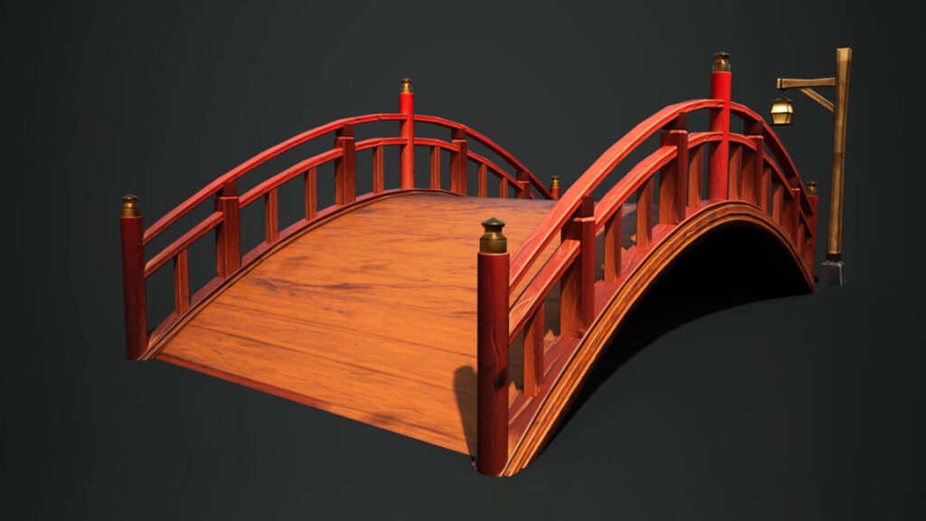Wooden Stylized Bridge 01