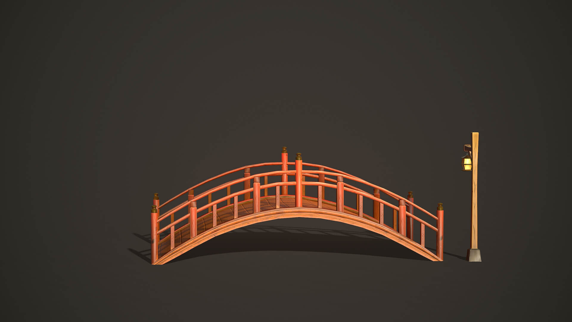 Wooden Stylized Bridge 04