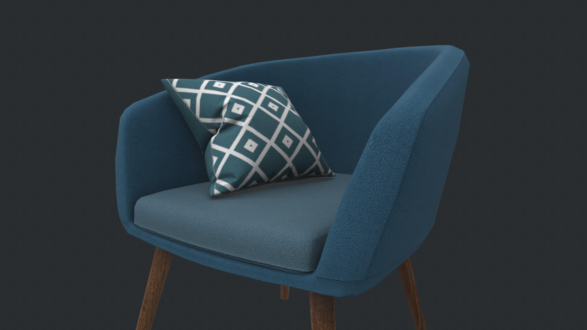 Realistic Game ready Sofa 01